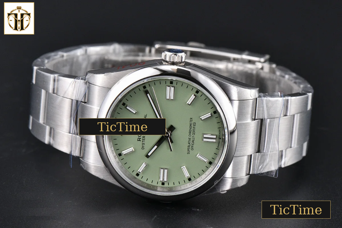 Oyster Perpetual 904L Pistachio 126000 36mm GMF Green Dial SS Bracelet VR3132 — foto 13