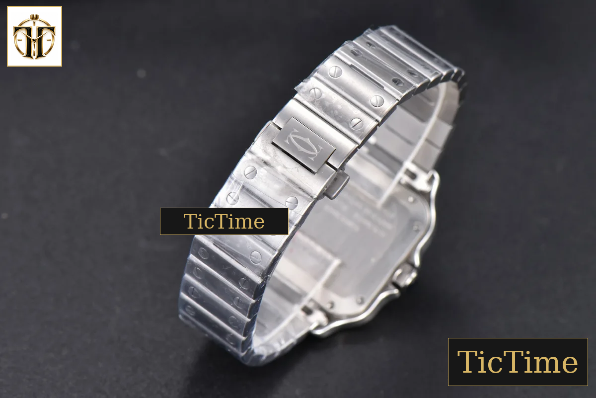 Santos de Cartier Medium 35mm BVF SS White Dial SS Bracelet Miyota 9039 — foto 21