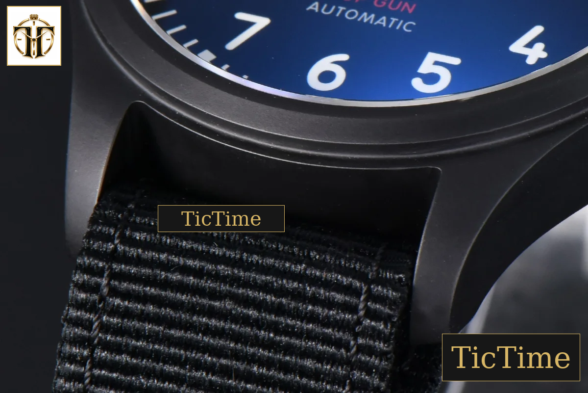 Pilot Top Gun IW326906 41mm V7F Black Ceramic Black Nylon Strap A32111 — foto 10
