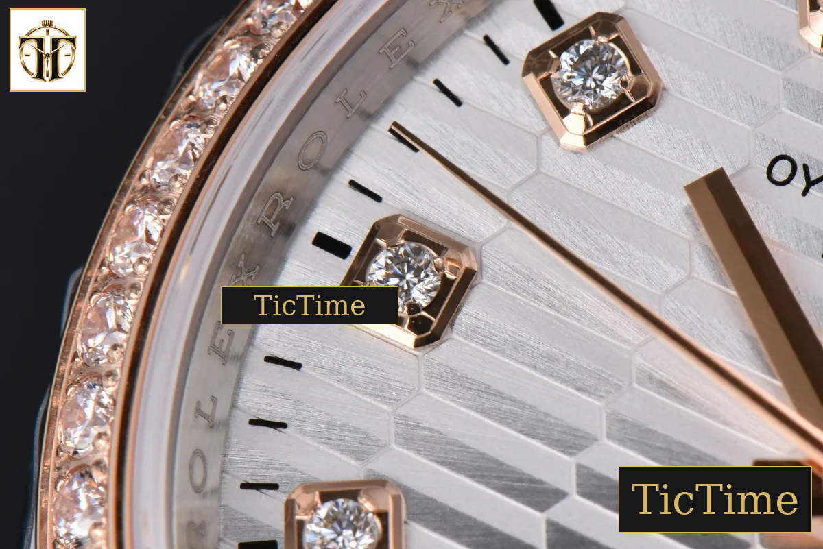 DateJust 126231 36mm VSF RG/SS Diamond Silver Motif Dial Diamond Marker Jubilee Bracelet VS3235 — foto 9
