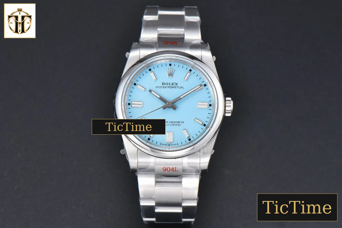 Oyster Perpetual 904L 126000 36mm GMF Tiffany Blue Dial SS Bracelet VR3230 — foto 3