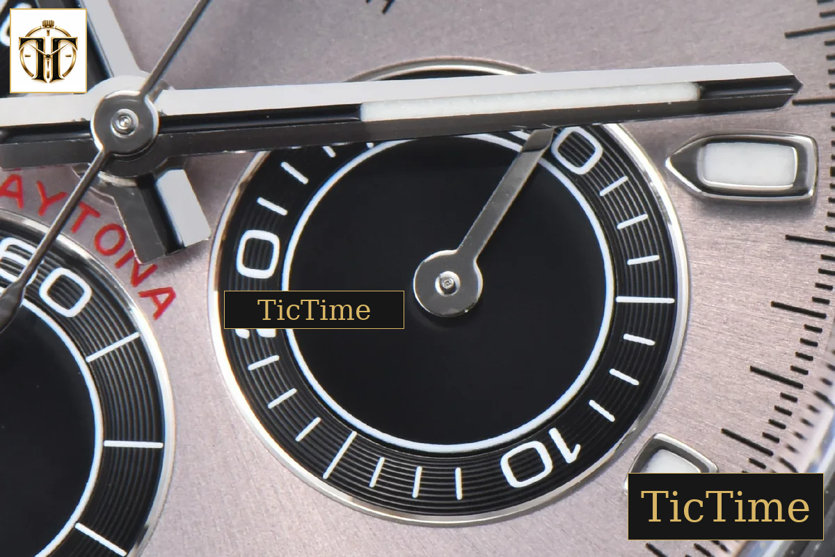 Daytona 116509 40mm Clean Factory SS Gray Dial Black Subdial SS Bracelet A4130 — foto 9