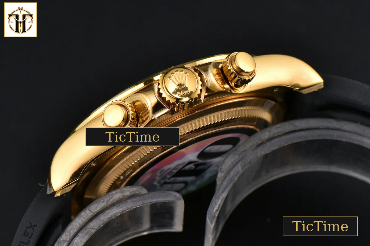 Daytona UFO 126518 40mm UF YG Black Subdial Oysterflex Strap (Free Sprung) UF4131 — foto 16