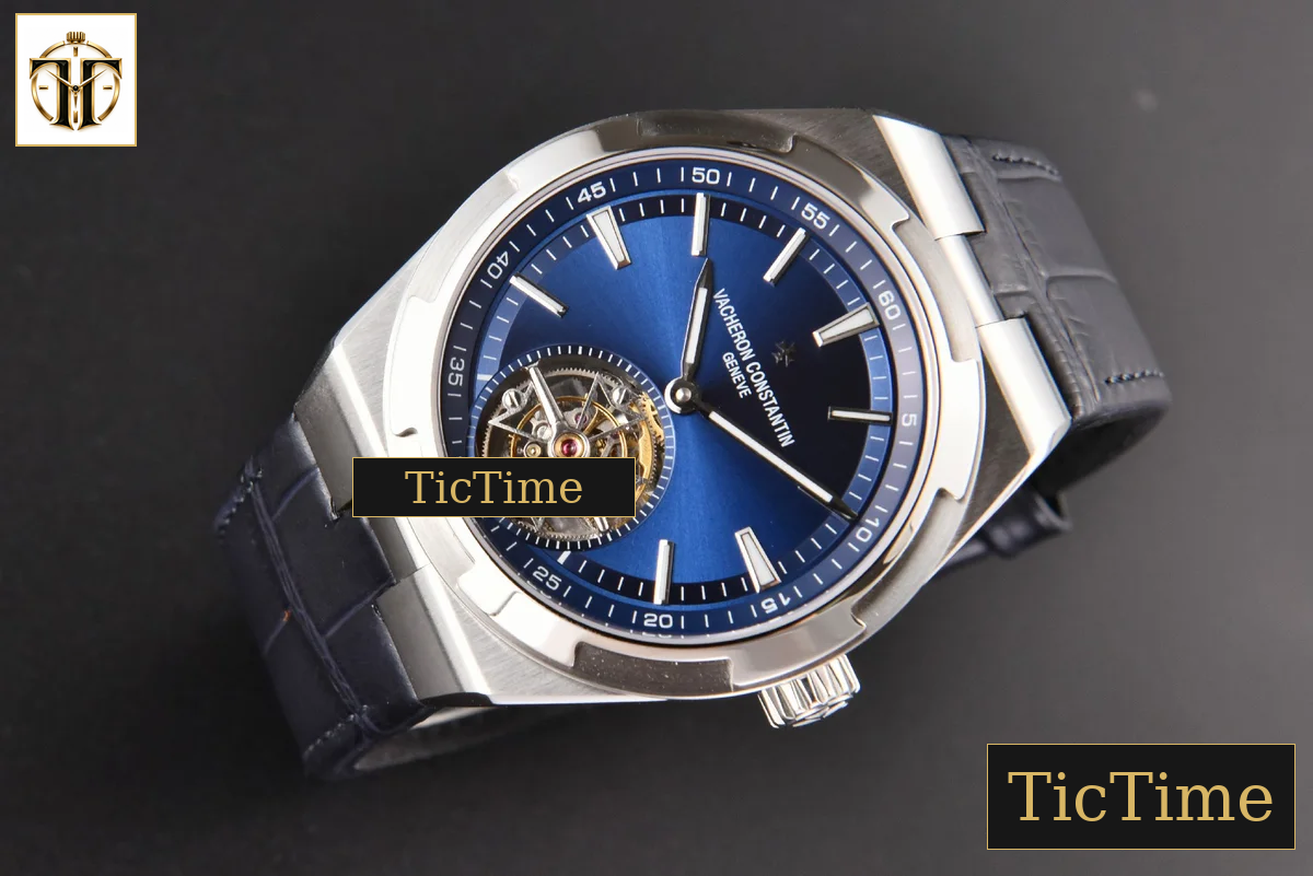 Overseas Tourbillon 6000V 42.5mm BBRF Blue Dial Blue Leather Strap Tourb — foto 13