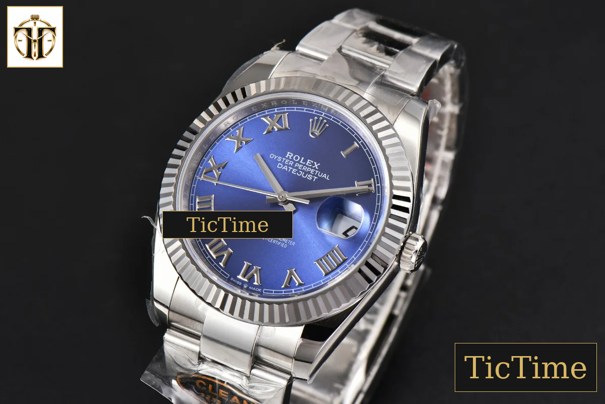 DateJust 126334 41mm Clean Factory Blue Roma Marker Osyter Bracelet VR3235 — foto 4