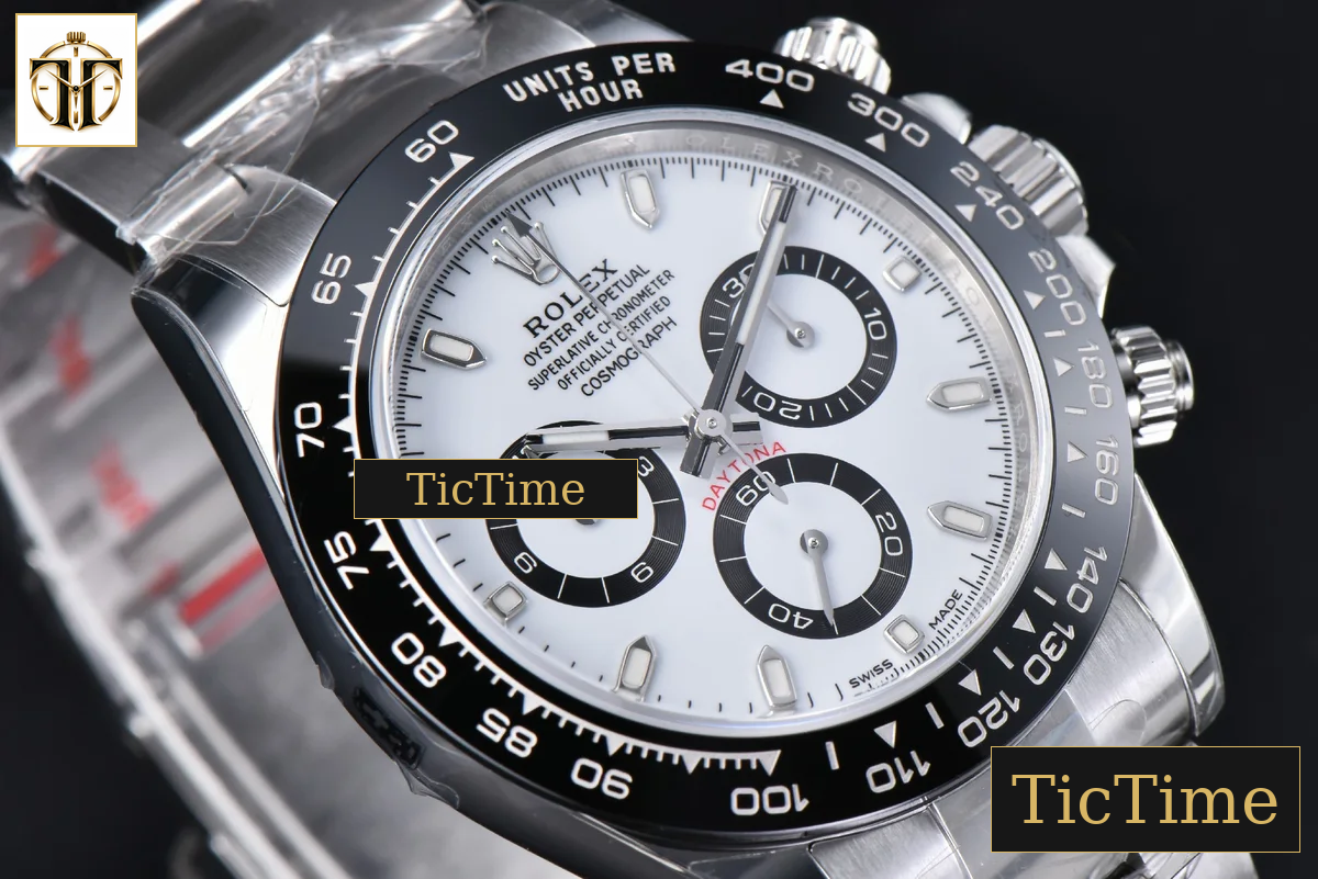 Daytona Panda 904L 116500 40mm VSF White Dial SS Braclet Mod A4130 — foto 15