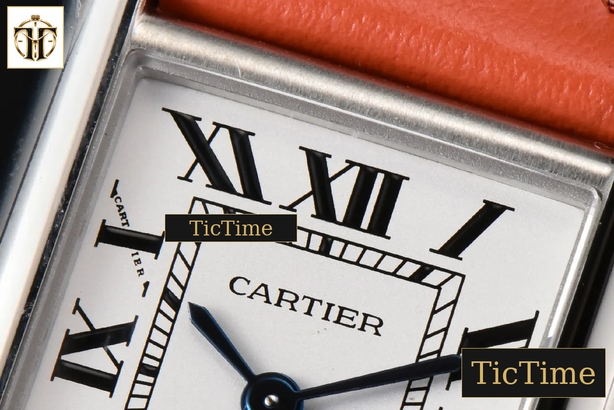 Tank Must Small 29.5×22mm K11F White Dial Orange Smooth Strap Quartz — foto 5