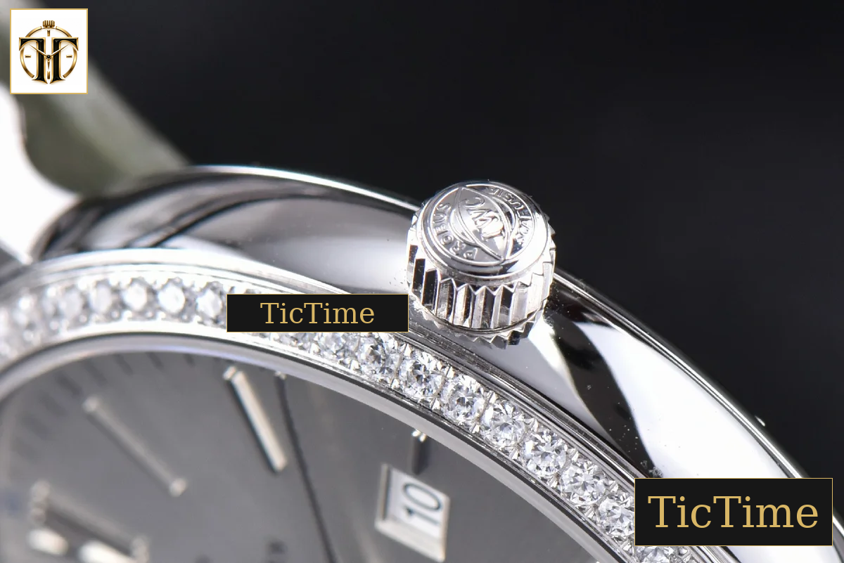 Portofino ‘150 Years’ 40mm V7F Diamond Silver Dial Black Leather Strap / A2892 — foto 11
