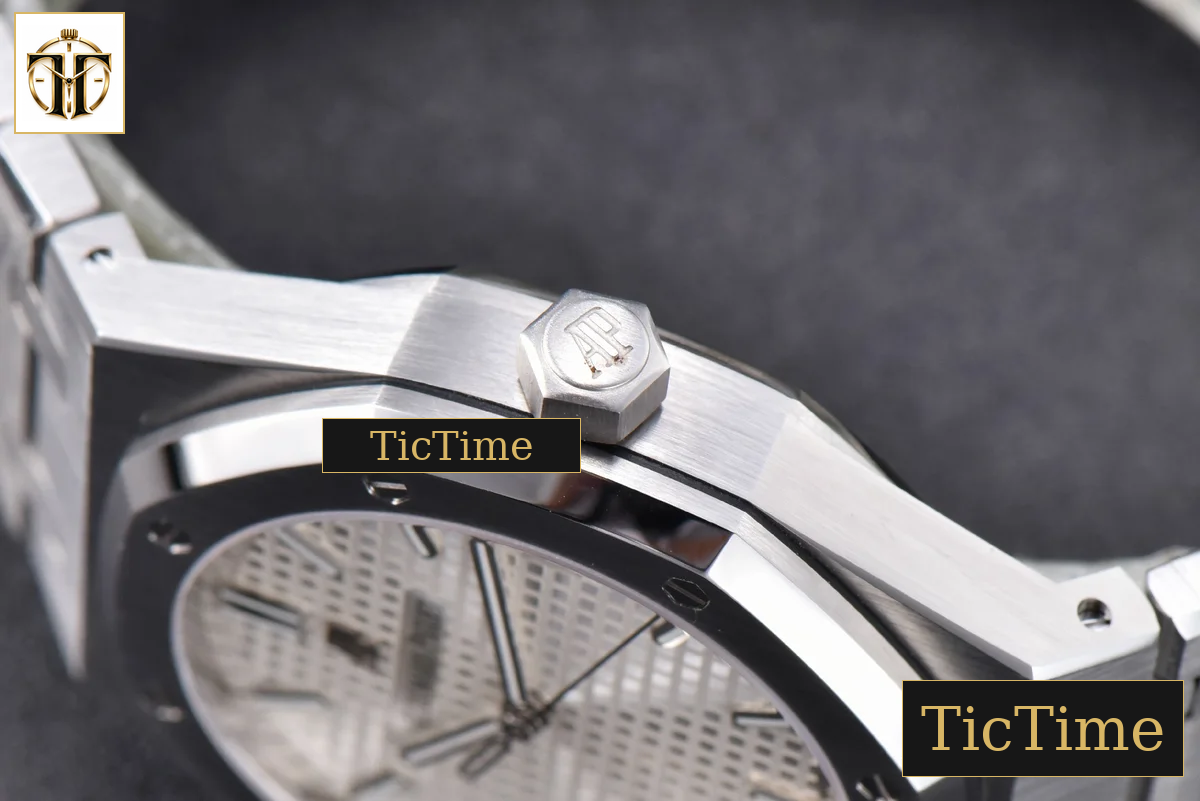 Royal Oak 15500 41mm OMF White Textured Dial SS Bracelet V2 Miyota 9015 — foto 12