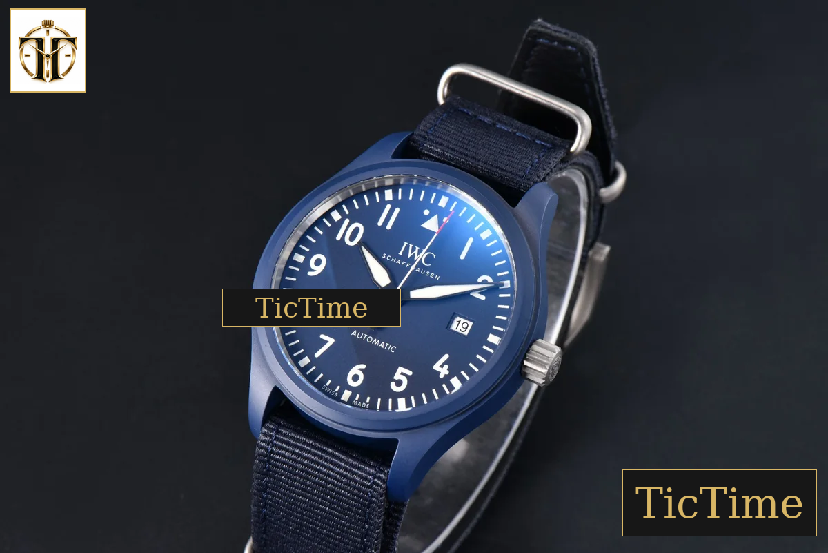 Laureus IW328101 41mm V7F Blue Ceramic Blue Dial Nylon Strap — foto 4