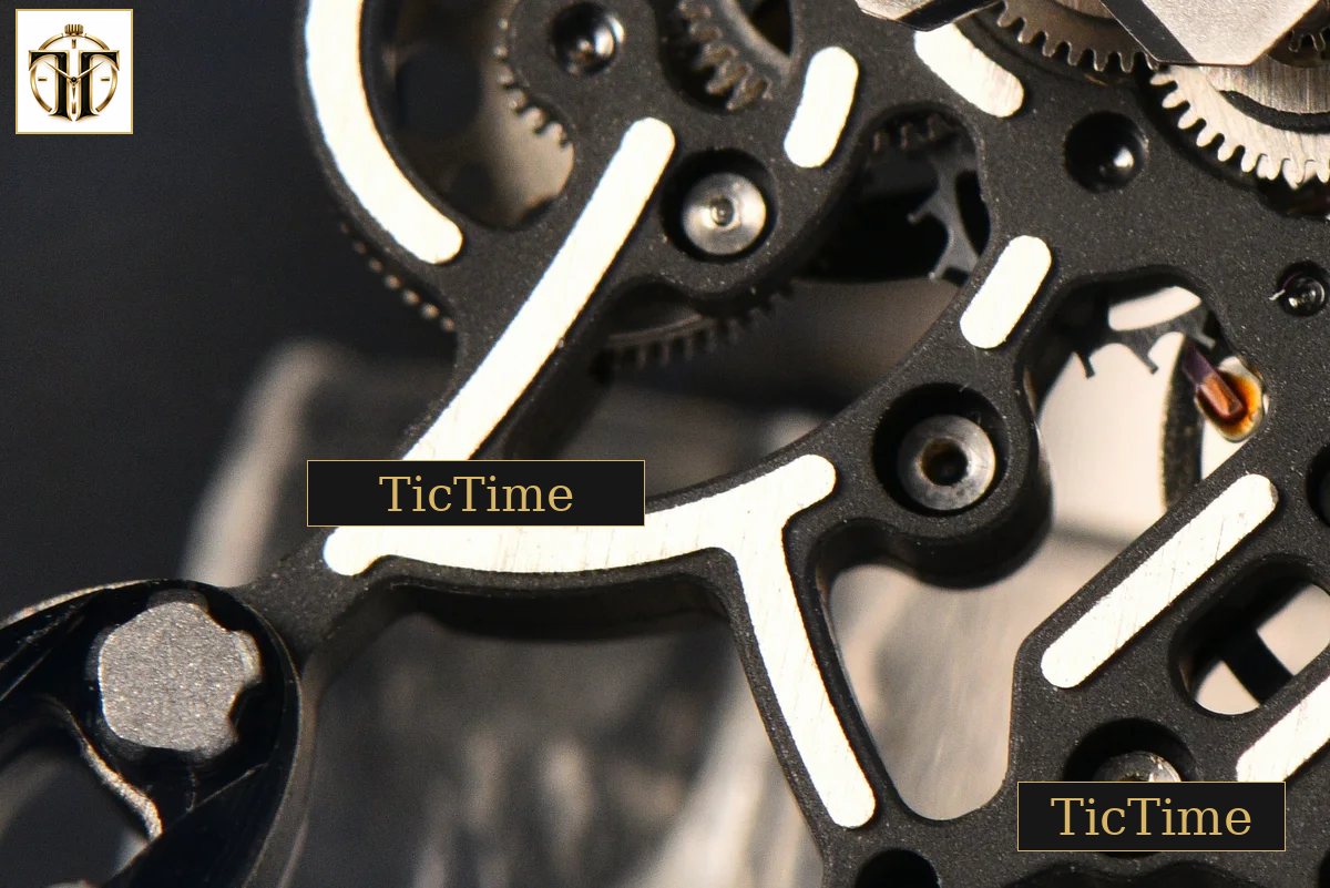 RM055 42.7mm ZF Ceramic Black Bezel Black Skeleton Dial Black Crown Black Rubber Strap RMUL2 — foto 9