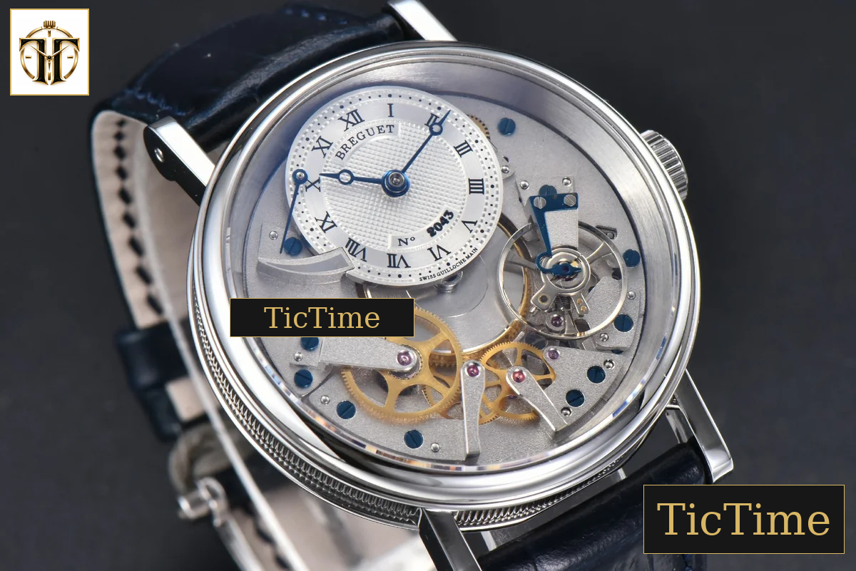 Tradition 7057BB 40mm ZF Silver Dial White Subdial Blue Leather Strap A505 — foto 10