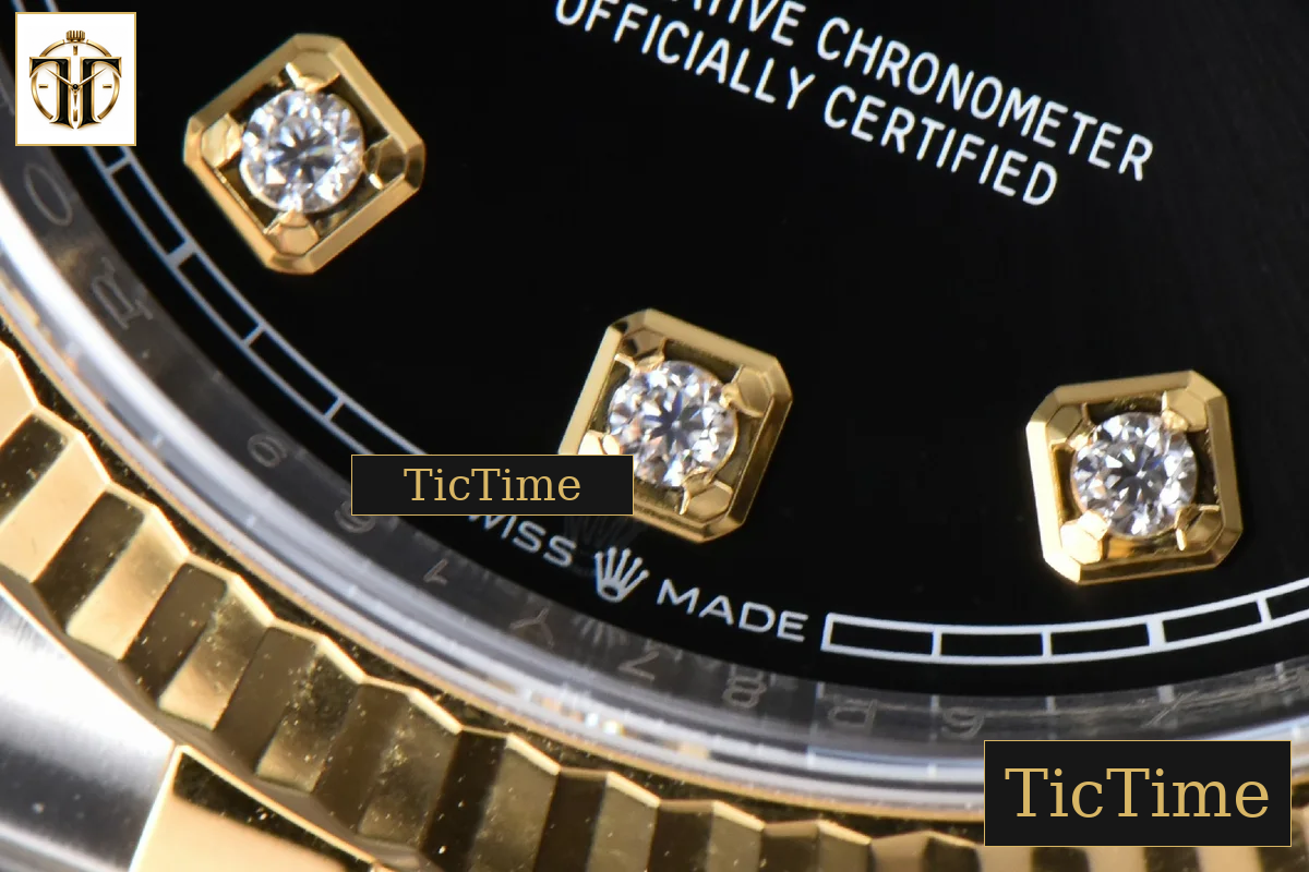 DateJust 126333 36mm Clean Factory YG/SS Black Dial Diamond Marker YG/SS Jubilee Bracelet VR3235 — foto 9