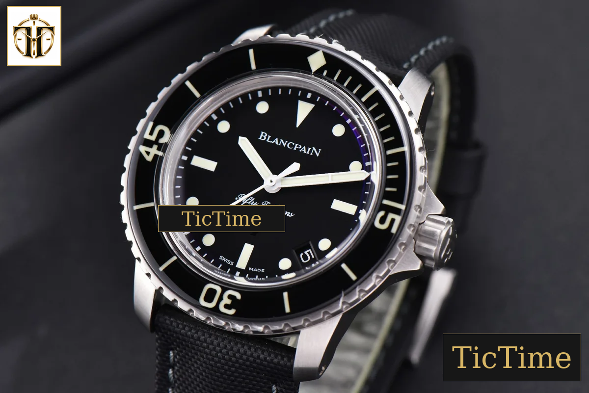 Fifty Fathoms 45mm ZF Black Black Dial SS Bracelet A2836 — foto 4
