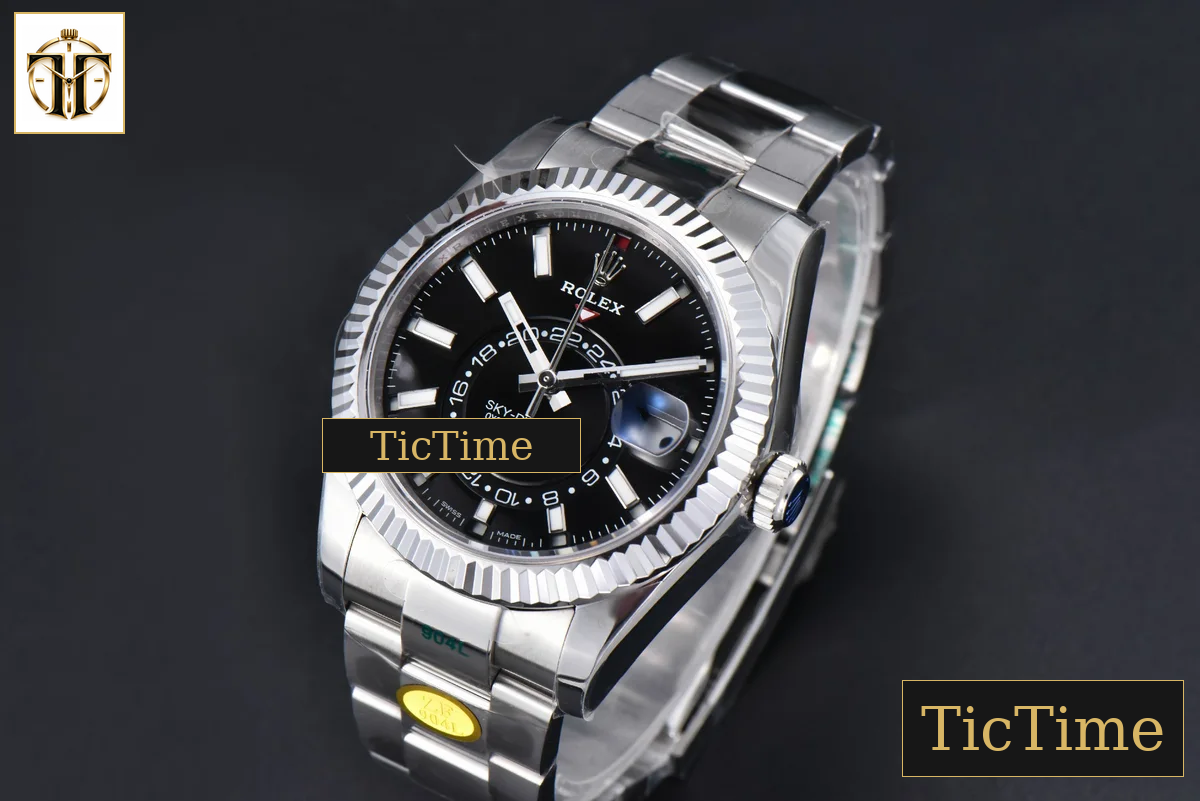 Sky-Dweller 904L 326934 42mm ZF Black Dial SS Bracelet A2824 — foto 5