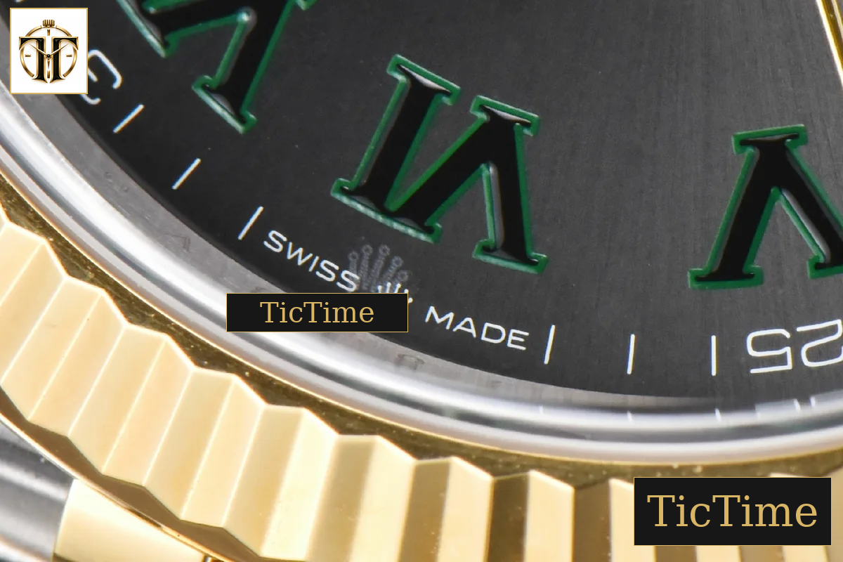 DateJust 126333 41mm Clean Factory YG/SS Wimbledon Gray Dial Jubilee Bracelet VR3235 — foto 8