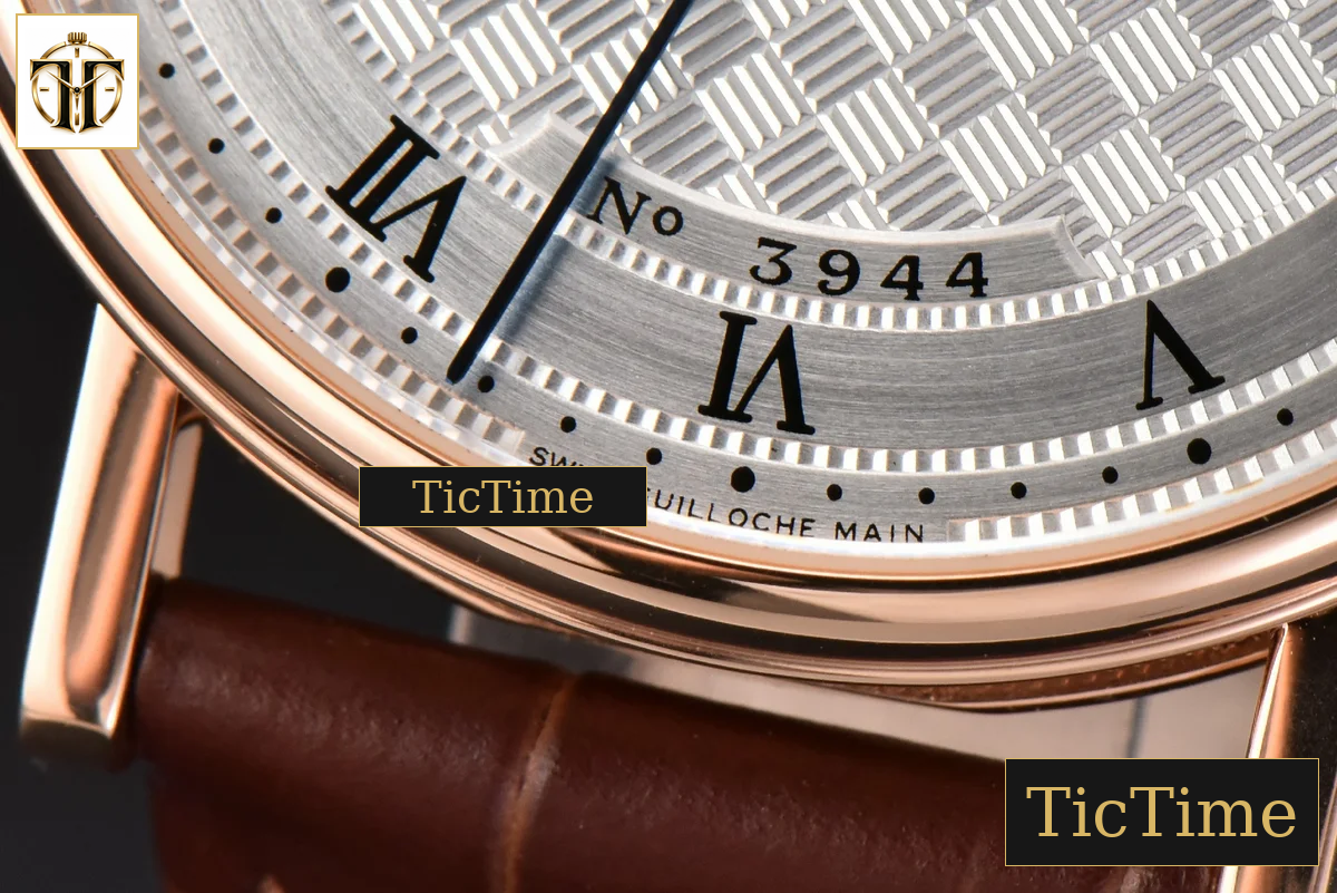 Classique 5177 38mm LTF RG White Textured Dial Roma Marker Brown Leather Strap MY9015 — foto 7