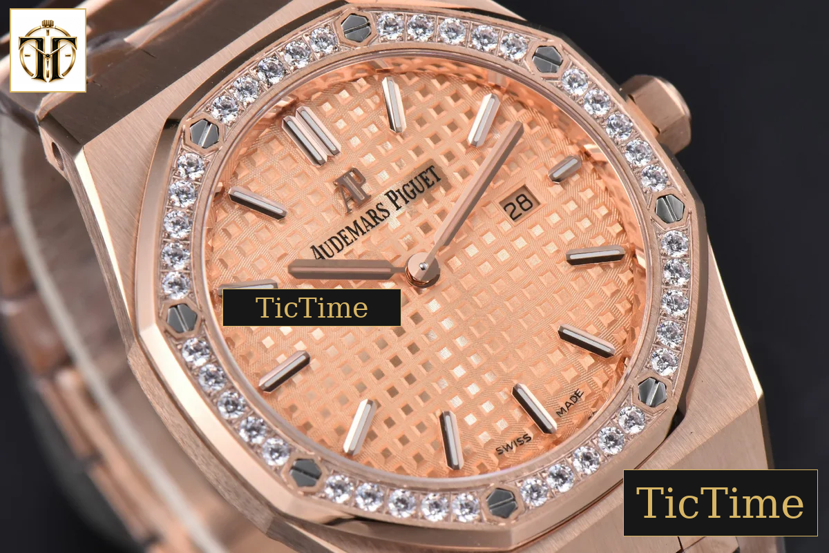 Royal Oak Ladies 67651OR 33mm ZF RG Diamond RG Dial RG Bracelet Quartz — foto 12