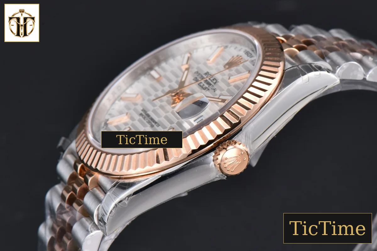 DateJust 41mm VSF RG/SS Silver Motif Dial Lume Marker Jubilee VS3235 — foto 12