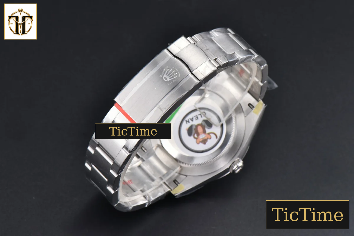 Oyster Perpetual 904L 124300 41mm Clean Factory Yellow Dial SS Bracelet VR3230 — foto 38