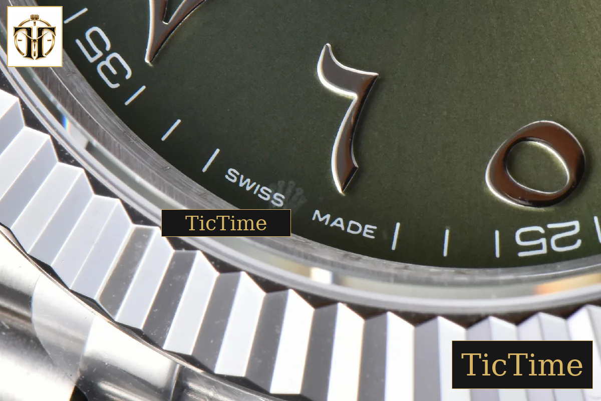 DateJust 126334 41mm BPF Olive Green Arabic Dial Jubilee Bracelet A2824 — foto 8