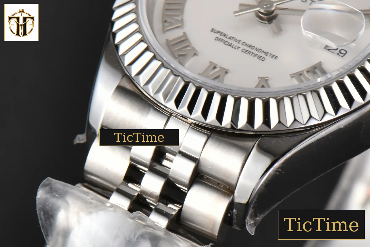 DateJust Ladies 28mm WF White Dial Roma Marker Jubilee Bracelet A2236 — foto 11
