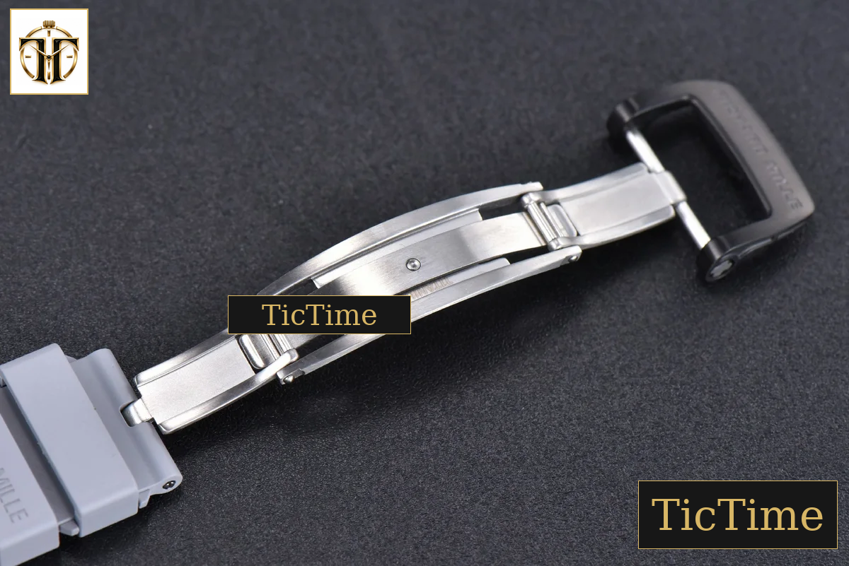 NTPT Chrono RM011 KVF Skeleton Dial Gray Rubber Strap V2 A7750 — foto 26