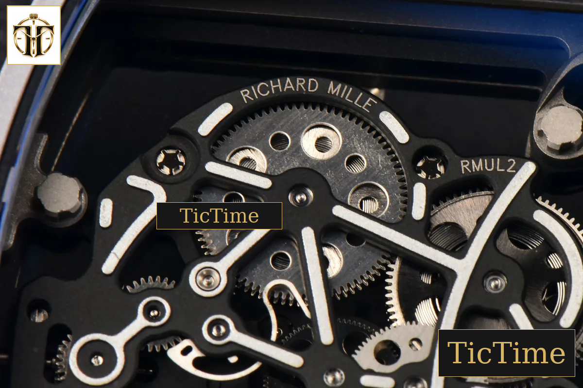 NTPT RM055 43mm ZF Black Bezel Black Crown Black Rubber Strap V6 RMUL2 — foto 19
