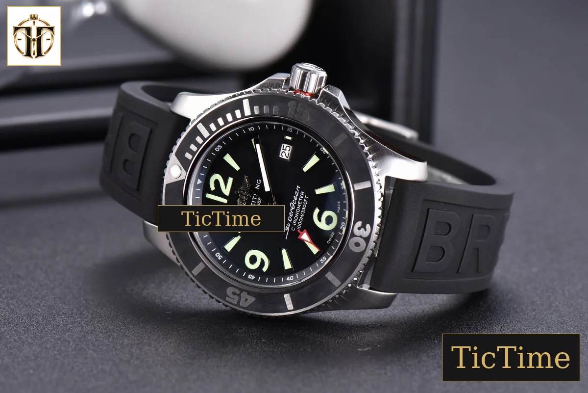Superocean Automatic 44mm TF Black Dial Black Rubber Strap A2824 — foto 13