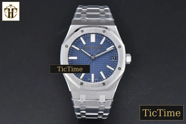 Foto frontal — Royal Oak ’50th Anniversary’ 15510 41mm ZF Blue Dial SS Bracelet SA4302