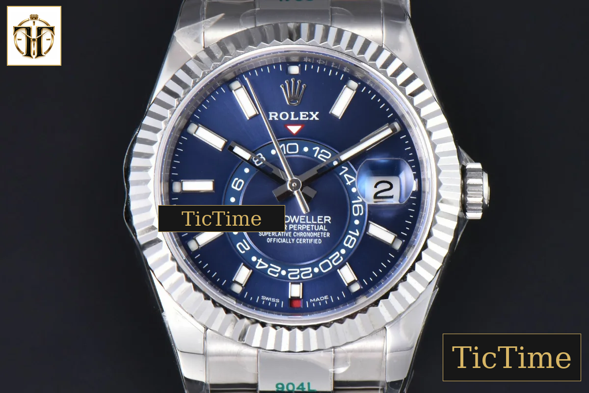 Sky-Dweller 904L 326934 42mm ZF Blue Dial SS Bracelet A2824 — foto 2