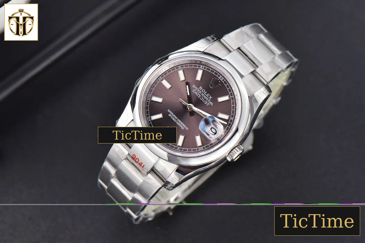 DateJust 36mm GMF SS Smooth Bezel Silver Dial Lume Marker Oyster Bracelet VR3235 — foto 3