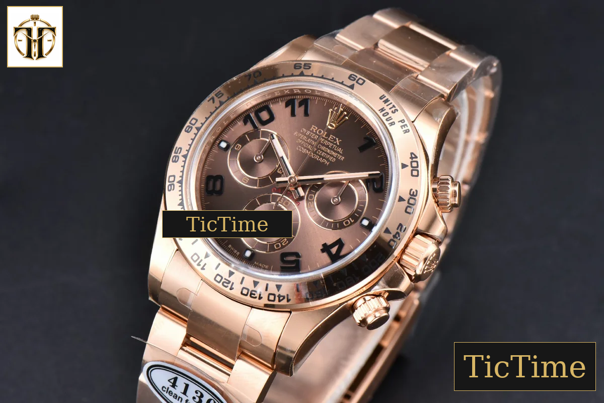 Daytona 116515 40mm Clean Factory RG Brown Dial Digital Marker RG Bracelet 4130 — foto 4