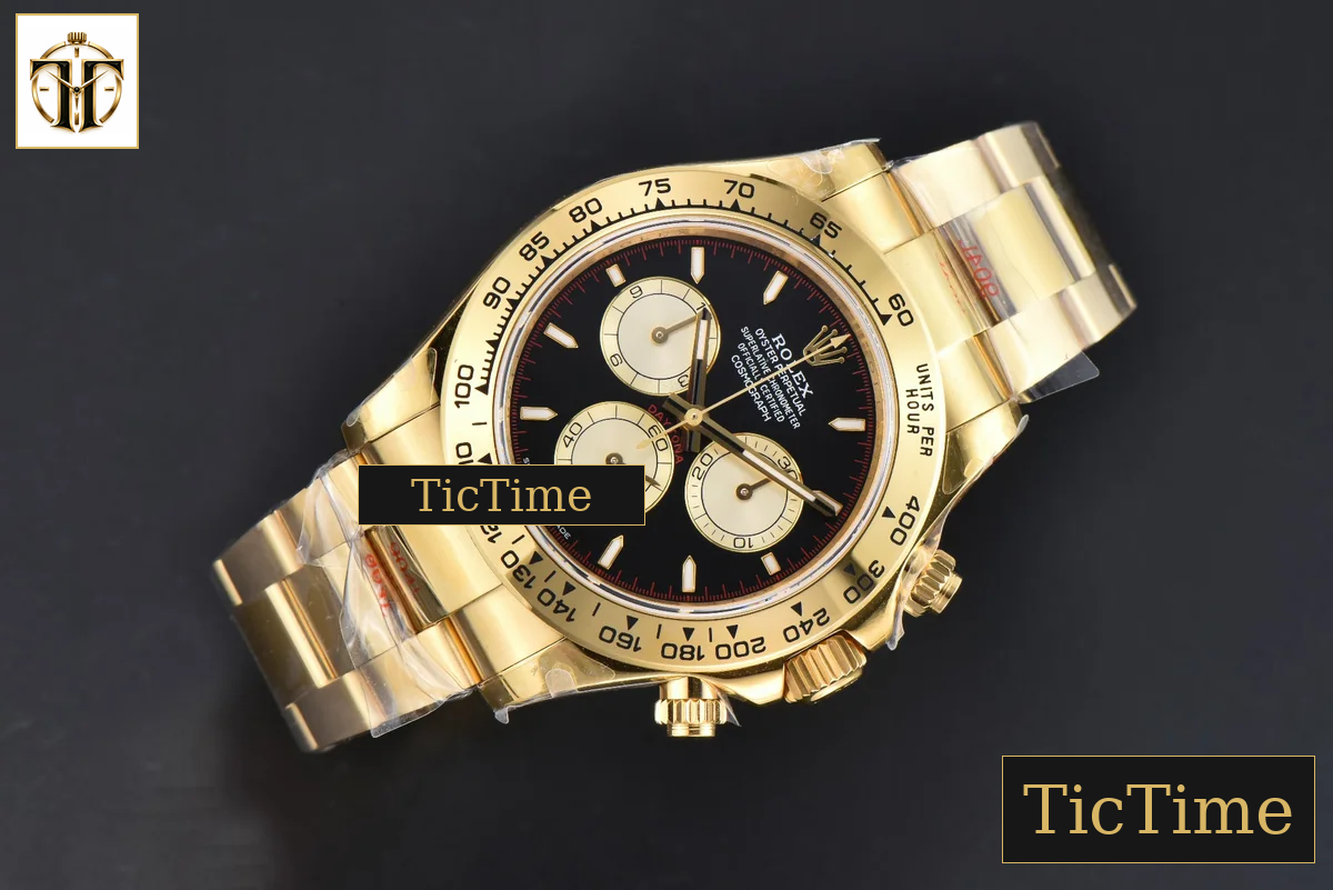 Daytona 904L 126508 40mm BPF YG Black Dial YG Subdial YG Bracelet SH4131 — foto 3