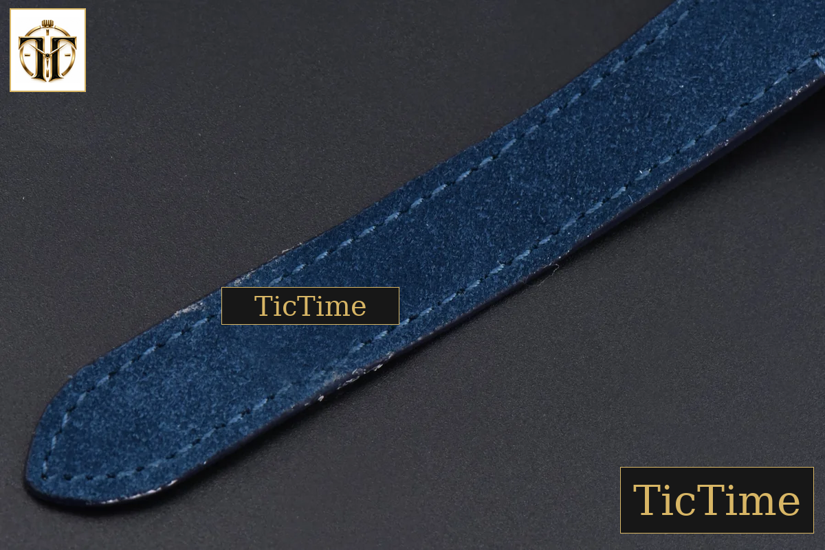 Santos de Cartier Medium 35mm AF SS Blue Dial Blue Leather Strap Miyota 9015 — foto 28