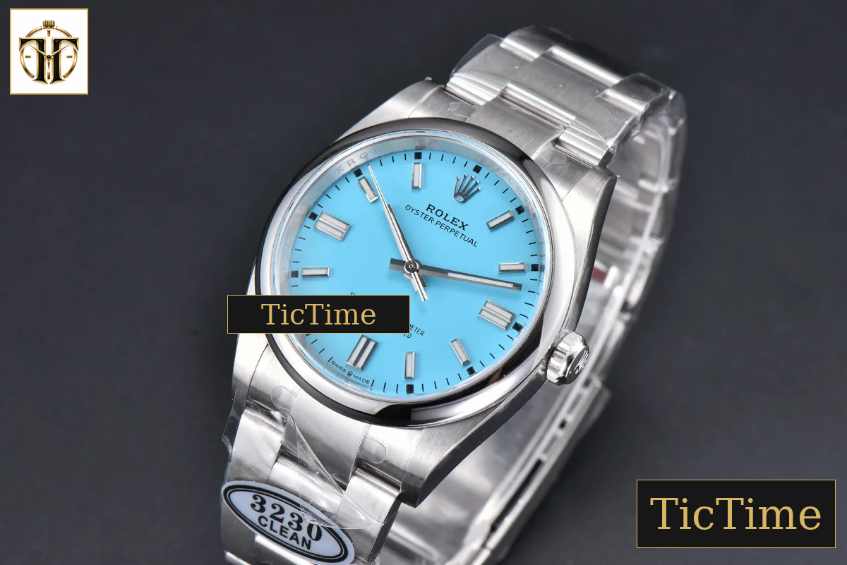 Oyster Perpetual 904L 126000 36mm Clean Factory Tiffany Blue Dial SS Bracelet VR3230 — foto 5