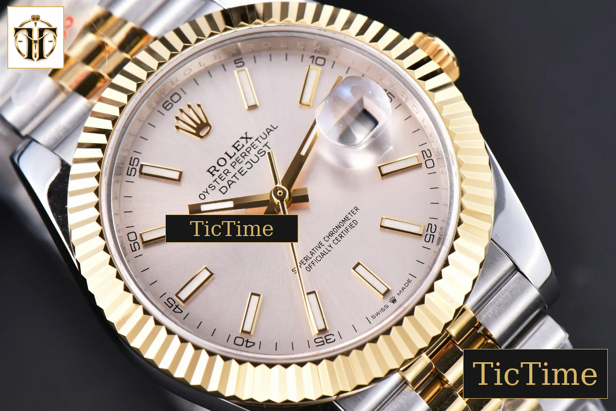 Datejust 41mm GMF YG/SS Silver Dial Stick Marker Fluted Bezel Jubille Bracelet VR3235 — foto 12