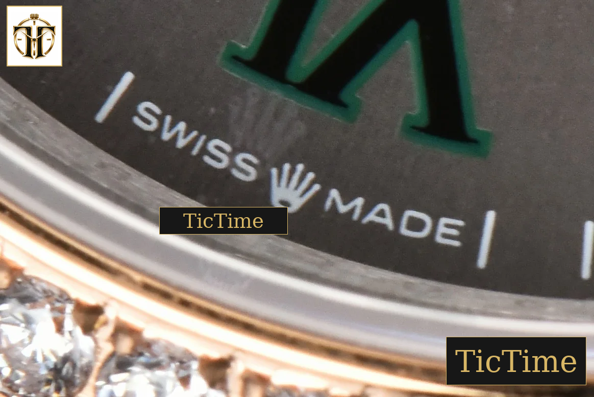 DateJust 36mm BPF RG/SS Diamond Bezel Gray Wimbledon Dial Oyster Bracelet A2824 — foto 8