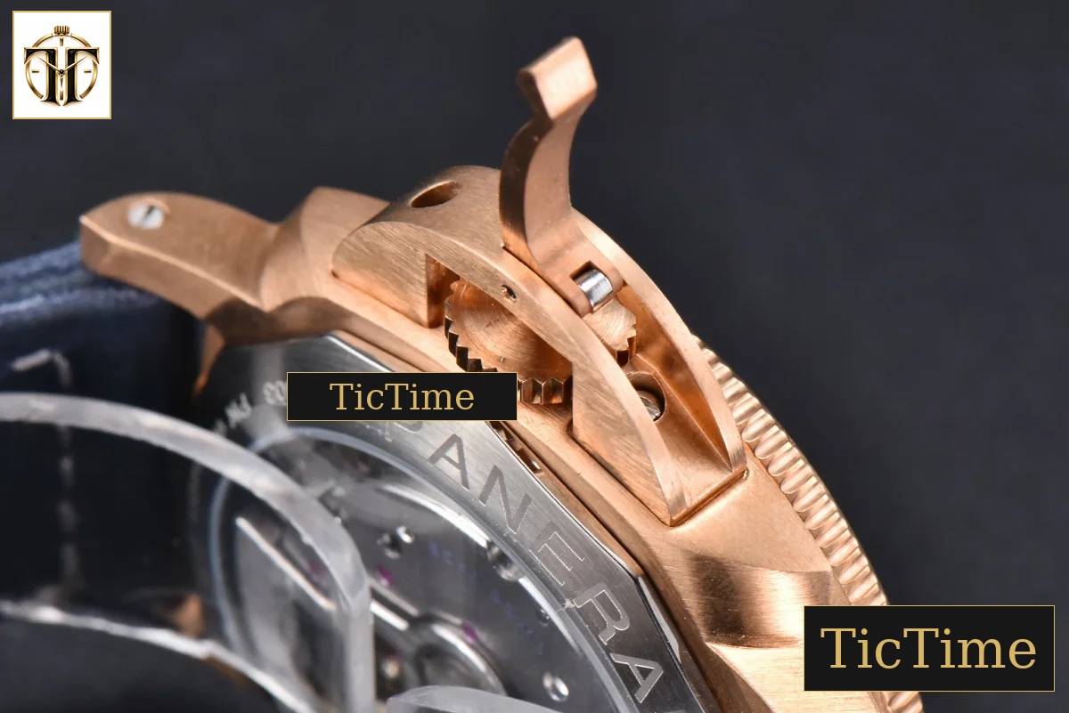 Submersible Quaranta PAM1074 42mm VSF Bronze Blue Dial Blue Leather Strap P900 — foto 17