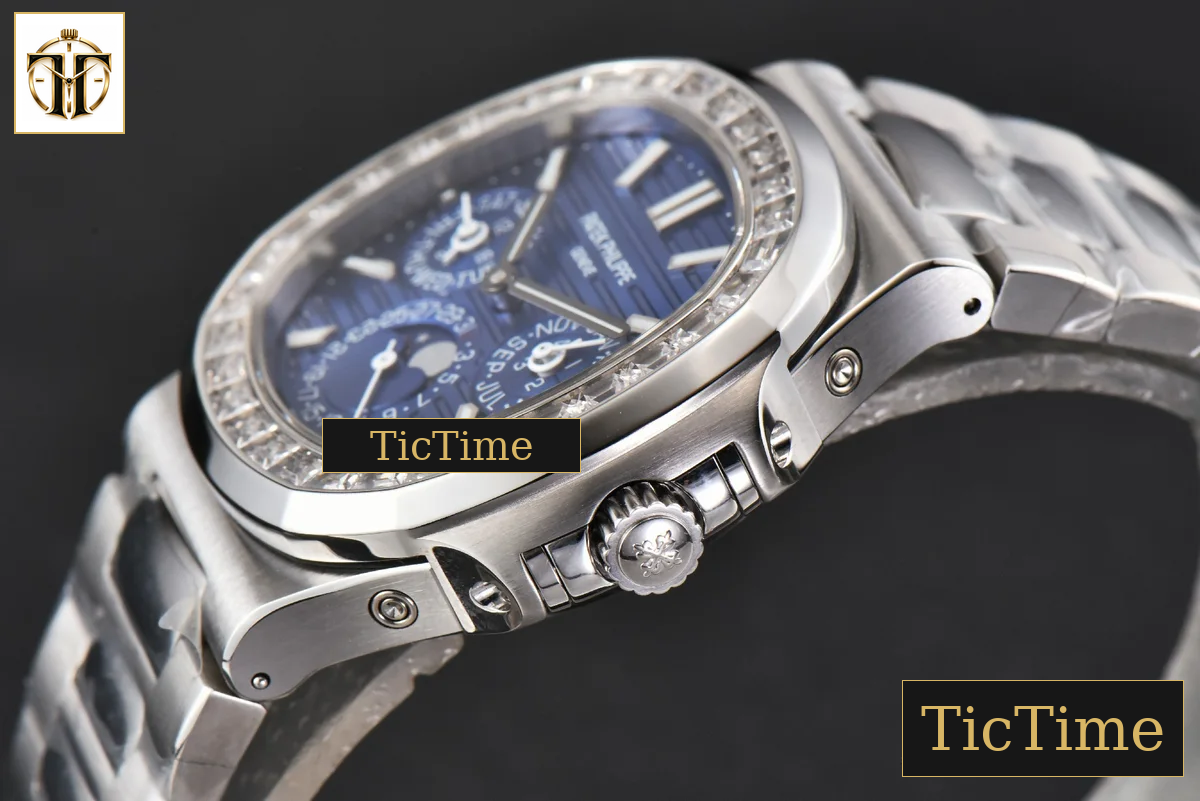 Nautilus 5740 40mm TWF Diamond Blue Dial SS Bracelet A240 — foto 12