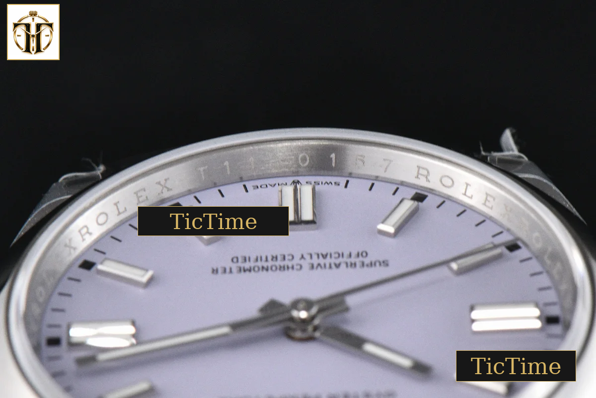 Oyster Perpetual 904L Lavender 126000 36mm VSF Purple Dial SS Bracelet V2 VS3230 — foto 14