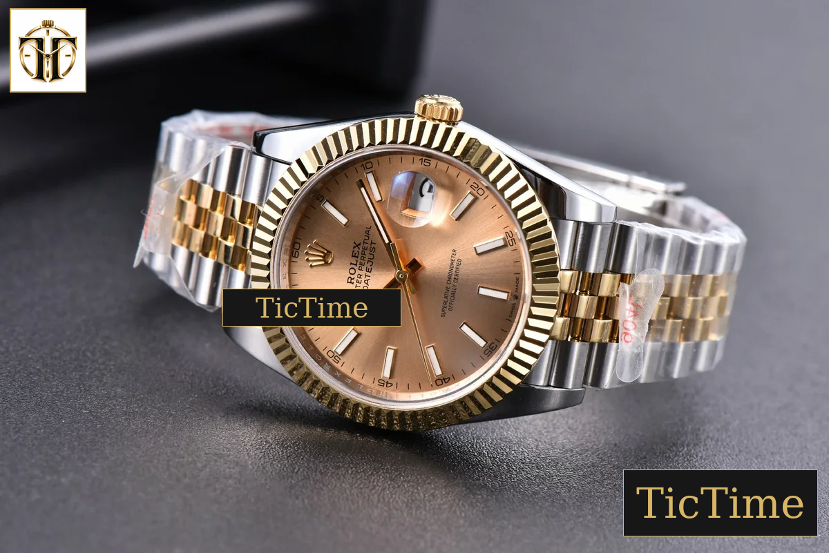 Datejust 41mm GMF YG/SS Gold Dial Stick Marker Fluted Bezel Jubille Bracelet VR3235 — foto 16