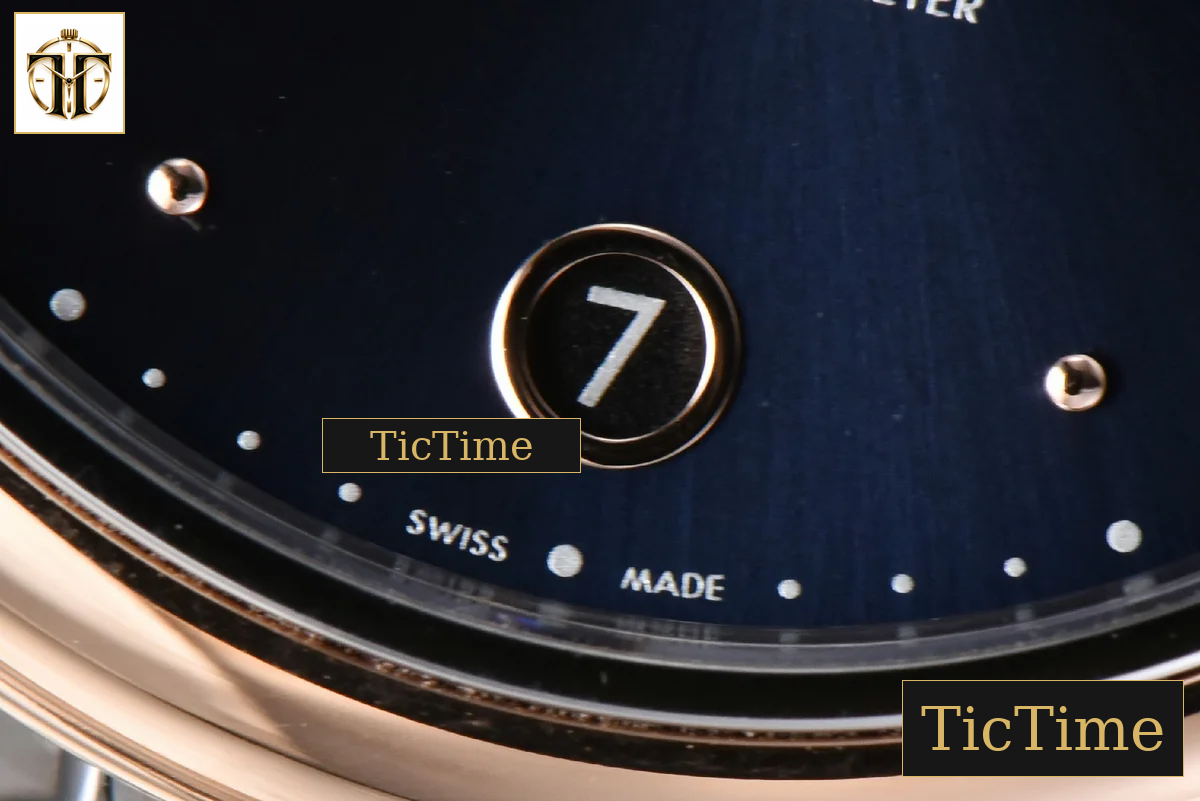 De Ville Ladies Prestige 34mm VSF Blue Dial RG Roman Marker RG/SS Bracelet A8800 — foto 8