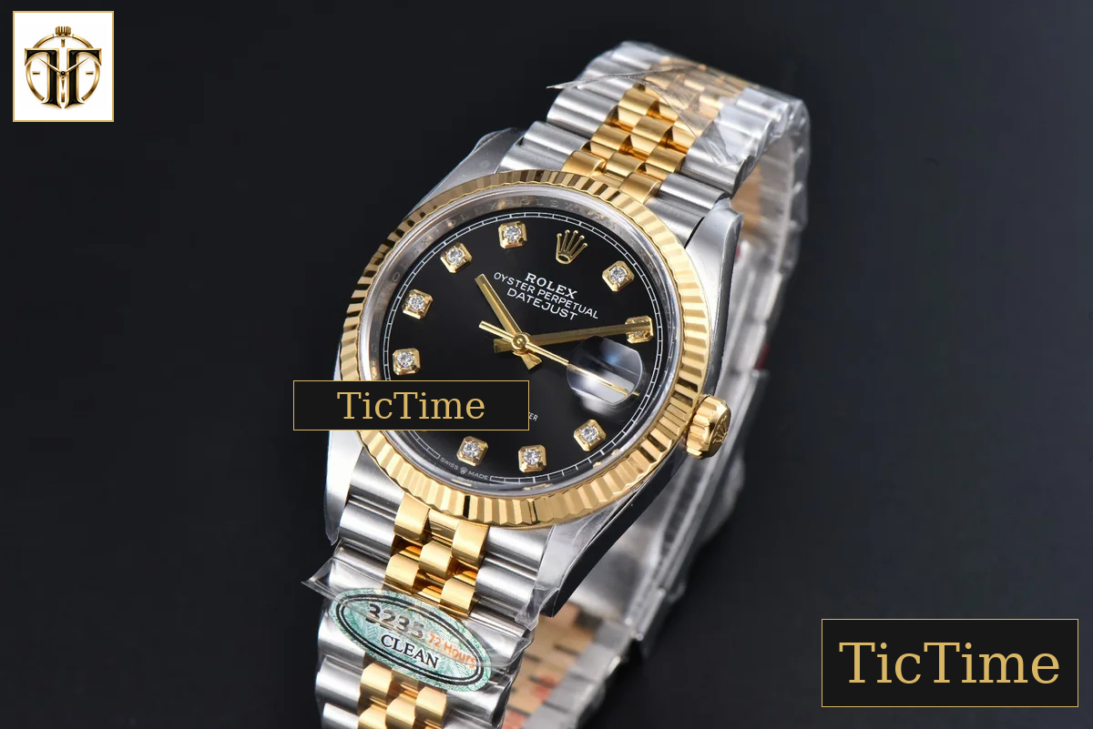 DateJust 126333 36mm Clean Factory YG/SS Black Dial Diamond Marker YG/SS Jubilee Bracelet VR3235 — foto 4