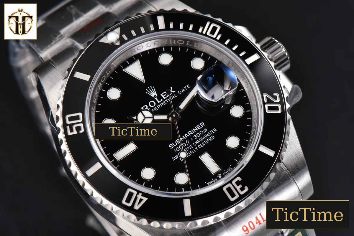 Submariner LN 126610 41mm King Factory Black Ceramic Black Dial SS Bracelet VR3235 — foto 12