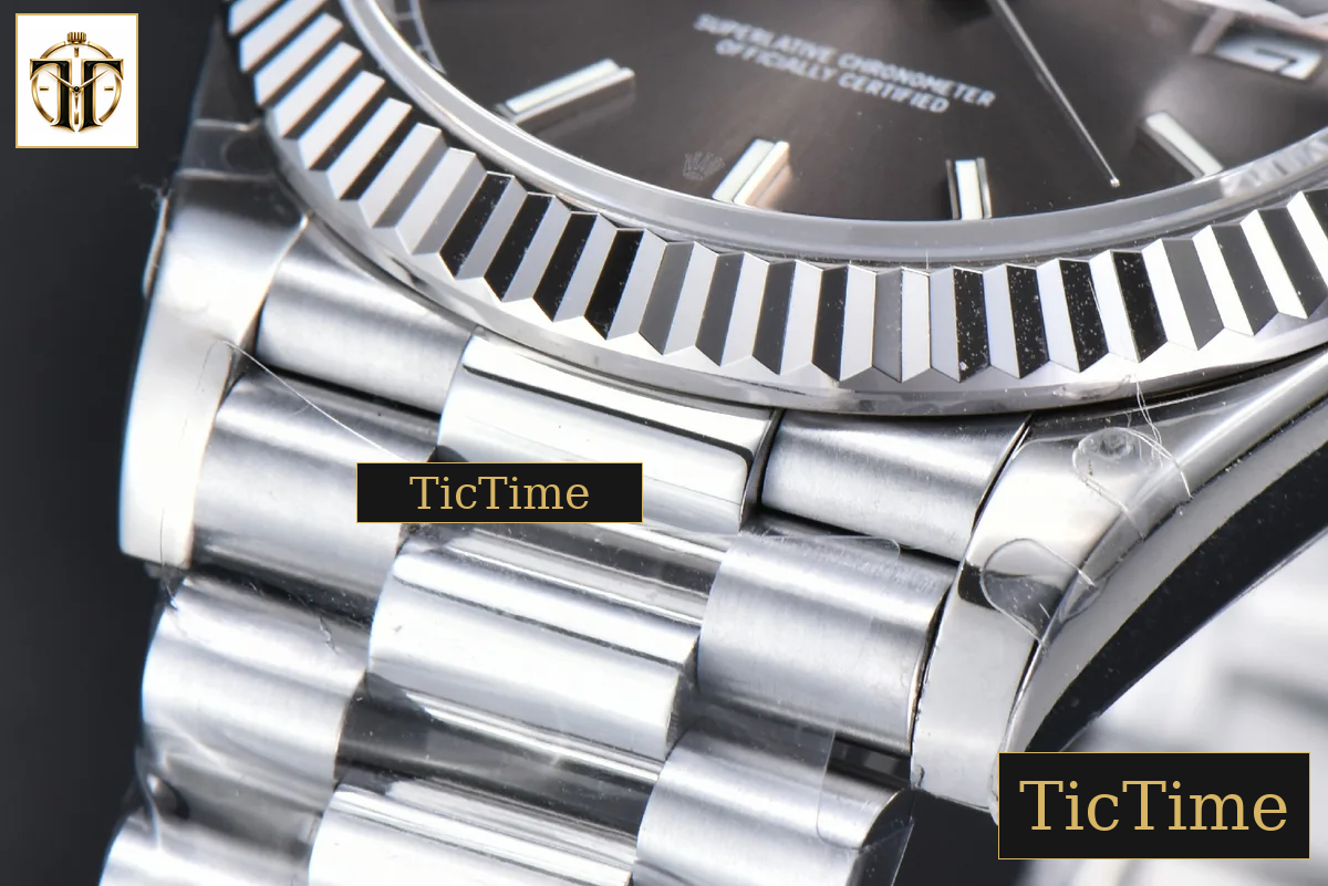 DayDate 40mm GMF Gray Dial Lume Marker President Bracelet A2836 — foto 11