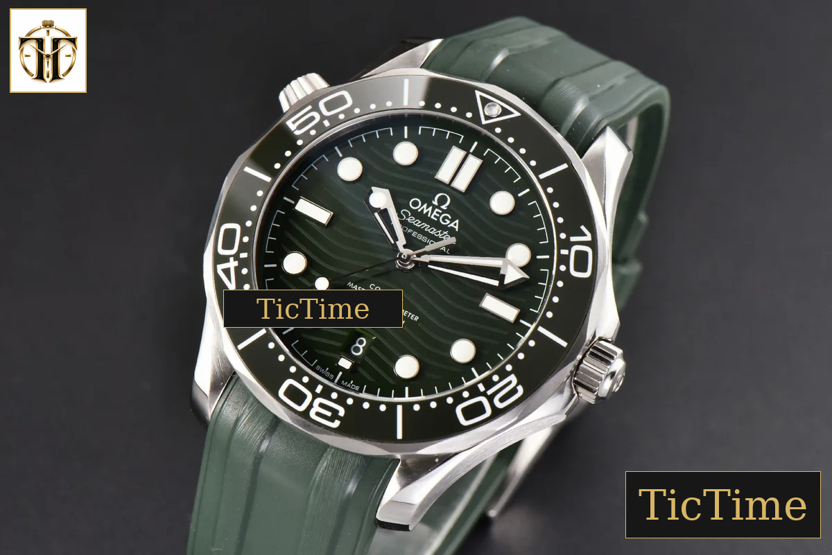 Seamaster Diver 300M 42mm VSF Green Ceramic Green Dial Green Rubber Strap VS8800 — foto 4