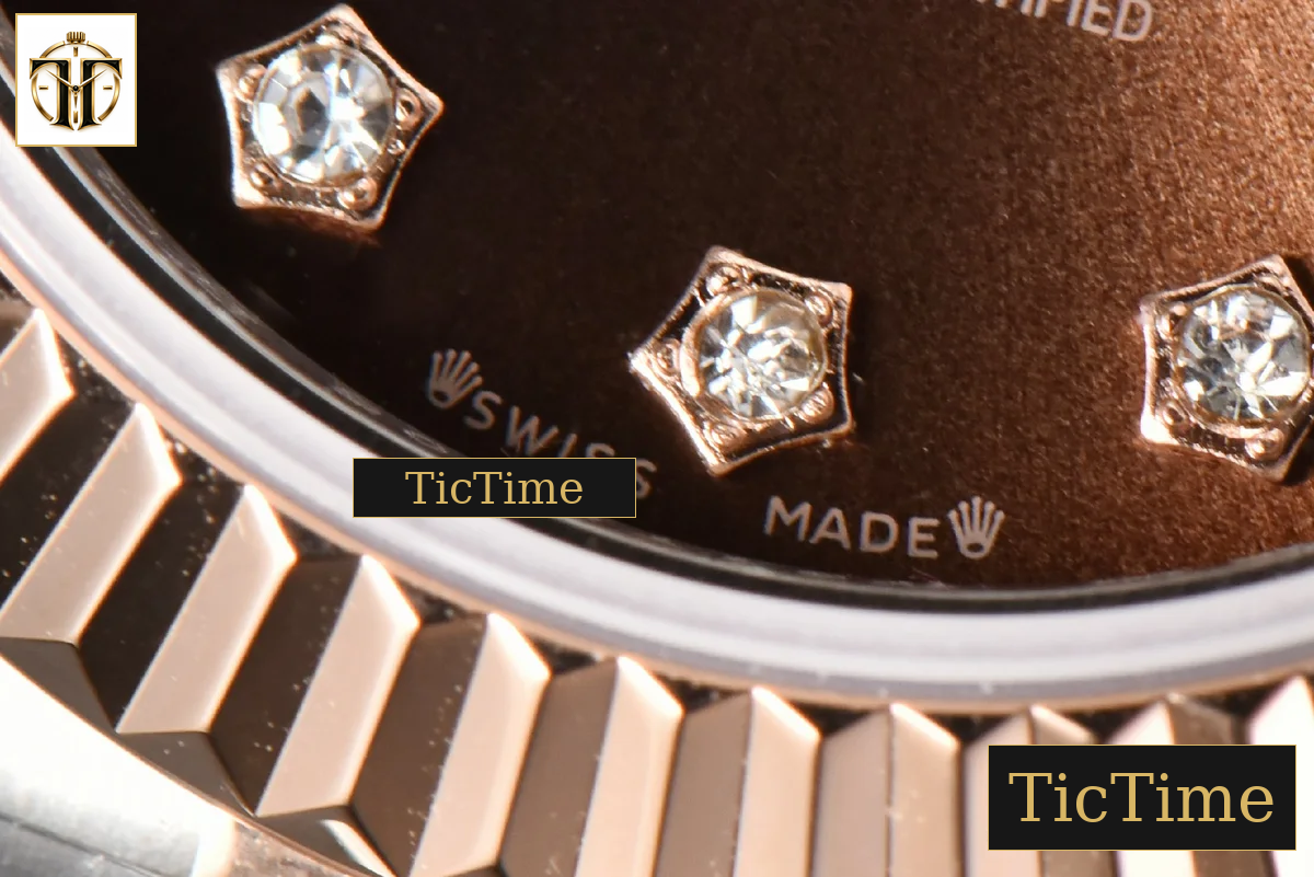 DateJust Ladies 28mm WF RG/SS Brown Dial Diamond Roma Marker Jubilee Bracelet A2236 — foto 8