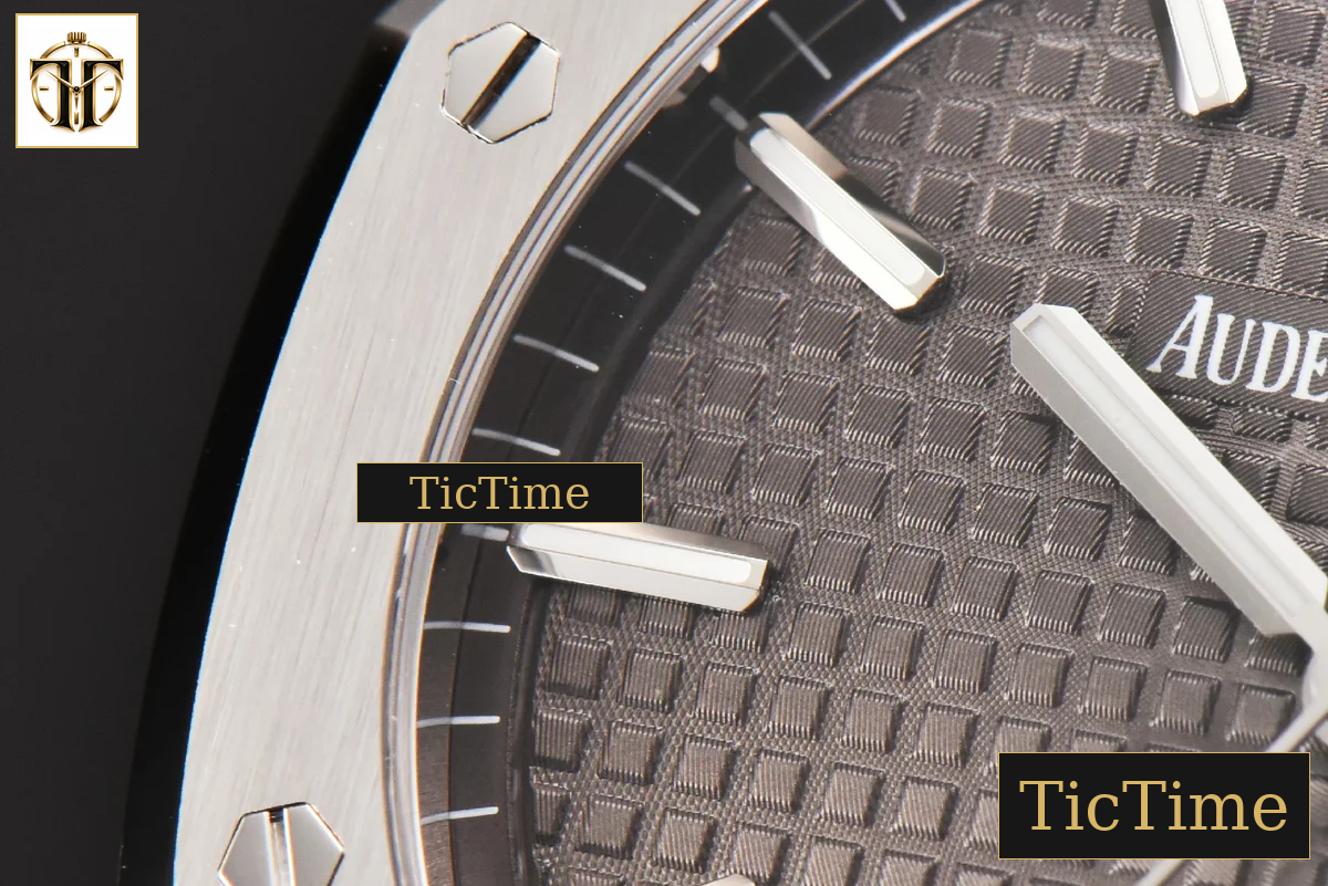 Royal Oak 15500 41mm ZF Gray Textured Dial SS Bracelet (V2 free sprung ) A4302 — foto 7