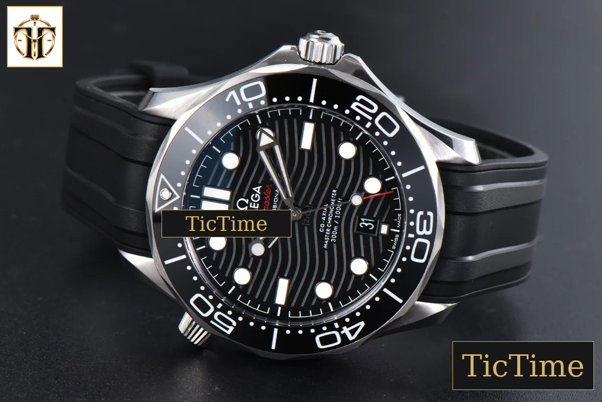 Seamaster Diver 300M 42mm ZF Black Ceramic Black Dial Black Rubber Strap A8800 — foto 12